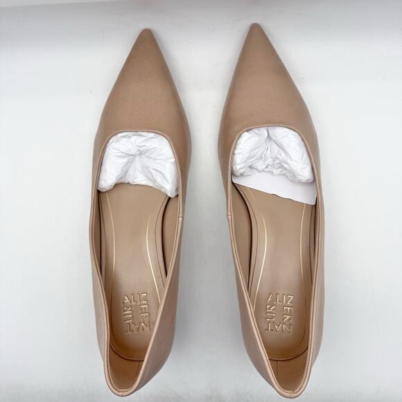 Naturalizer Womens Natalia Kitten Heels US 12 Wide EU 43 Tan Leather NIB - Picture 10 of 12